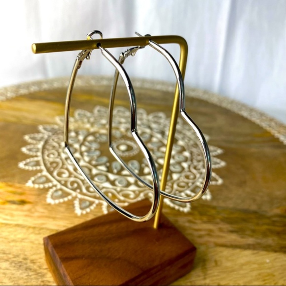 Heart‎ Hoop Earrings